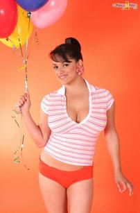 Monica Mendez in Pinup Files set Bbig Balloons