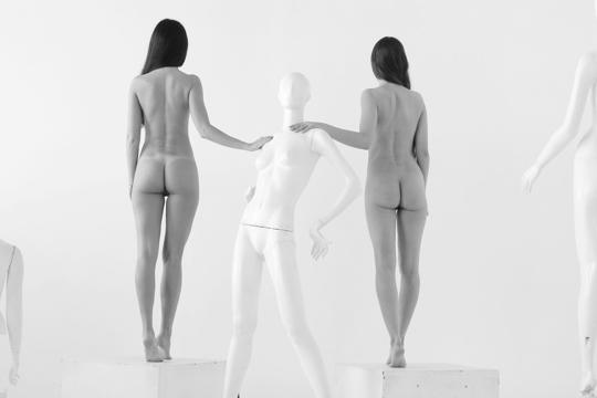 Julietta and Katja in Nude In Russia set White Studio