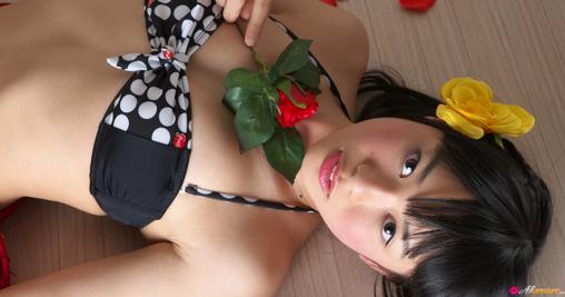 Tomoe Yamanaka in All Gravure set Rose Pedals