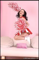 Michelle Wild in 1 by Day set Whilst practicing her cheerleader r