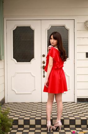 Nana Ozaki in All Gravure set Red Riding
