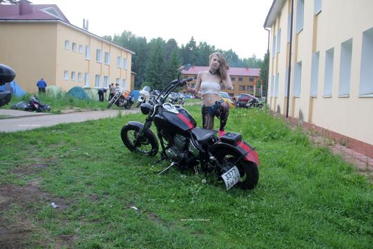 Eva in Nude In Russia set Biker Romance