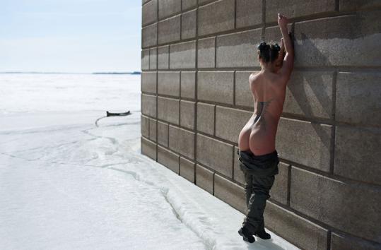 Sonja in Nude In Russia set By The Bridge