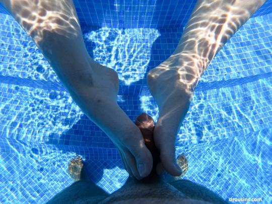 Kate Quinn in Arousins set Footjob In The Pool