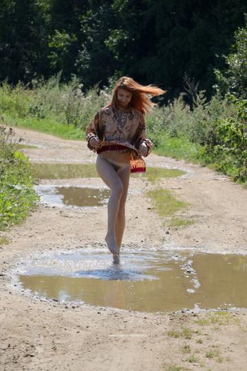 Atisha in Nude In Russia set On The Lake