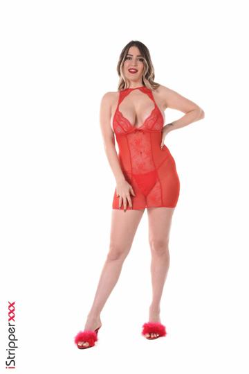 Marica Chanelle in Istripper set Flaming Decollete