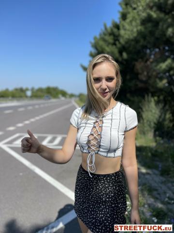 Oxana Chic in Little Caprice Dreams set Streetfuck Oxana Chic