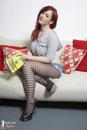 Jaye Rose in More Than Nylons set Languid with Literature