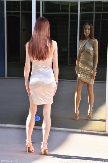 Aella in Ftv Girls set Sexy Cleavage Dress
