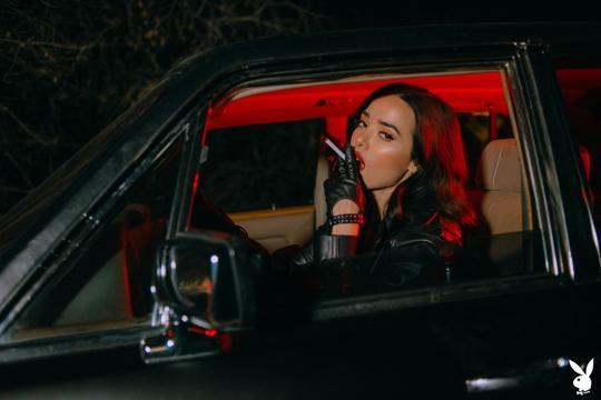 Lily Andrews in Playboy set Late Night Ride