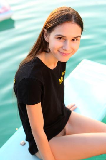 Leona Mia in Metart set Diving Board