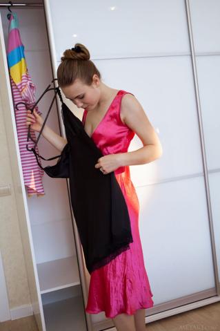 Alaine in Metart set Pink Dress