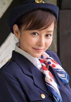 Anri Sugihara in All Gravure set Flight Attendant