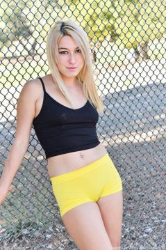 Elexis in Ftv Girls set Cute Yellow Shorts