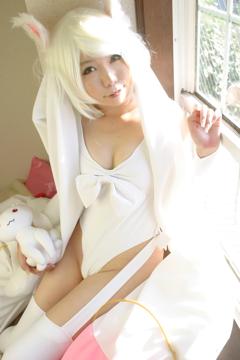 Higurashi Rin in All Gravure set White Bunny 1