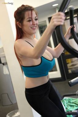 Tessa Fowler in Pinup Files set Diary Day Morning Workout
