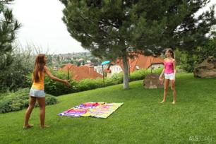 Alexis Brill and Gina Gerson in ALS Scan set Frisbee Foreplay